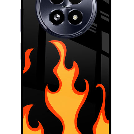 Fired Up – Black Realme 13 5G Glass Case