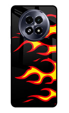 Side Sweep Flames Realme 13 5G Glass Case