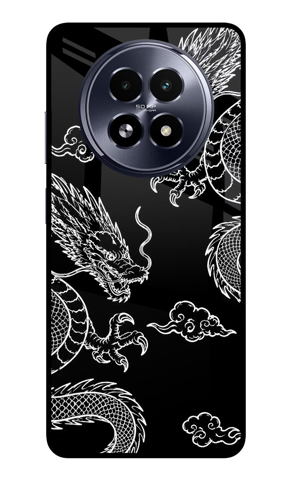 Twin Dragons Realme 13 5G Glass Case Back Cover by Casekaro