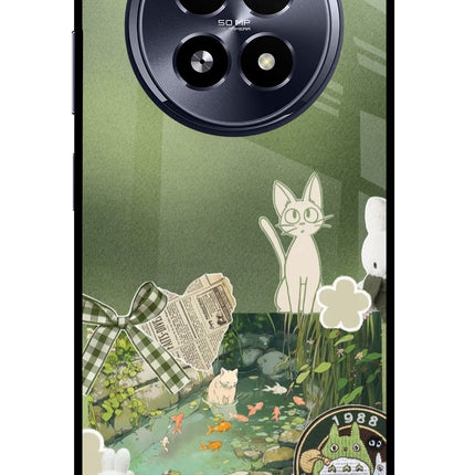 Aesthetic anime Realme 13 5G Glass Case