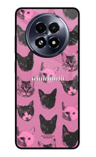 Pink Cats Realme 13 5G Glass Case