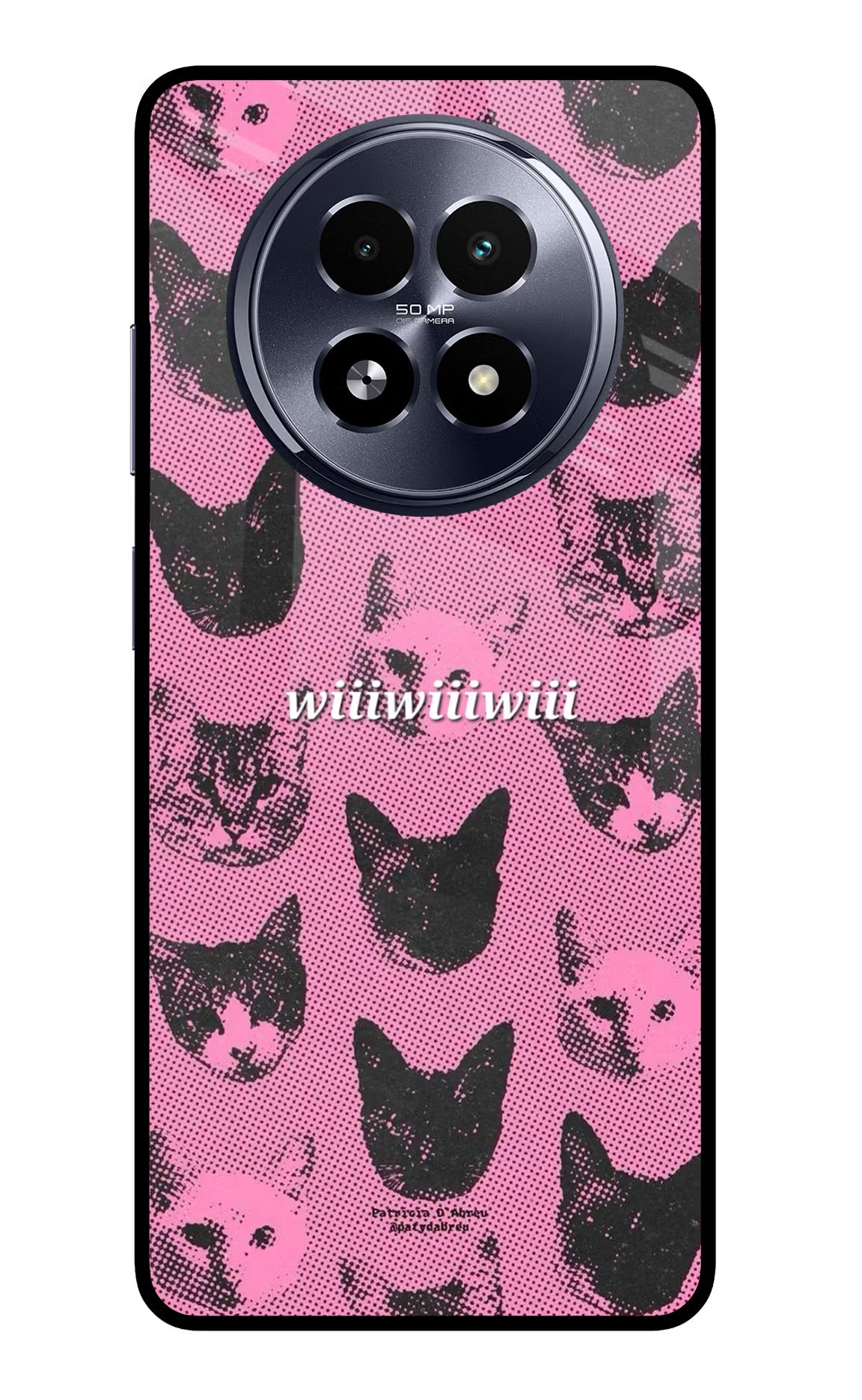 Pink Cats Realme 13 5G Glass Case