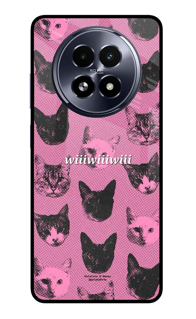 Pink Cats Realme 13 5G Glass Case