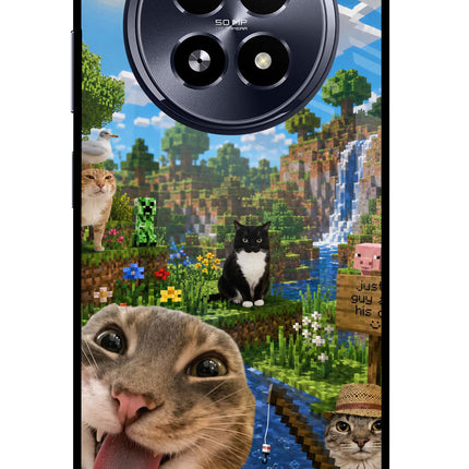 Minecraft Cat Chaos Realme 13 5G Glass Case