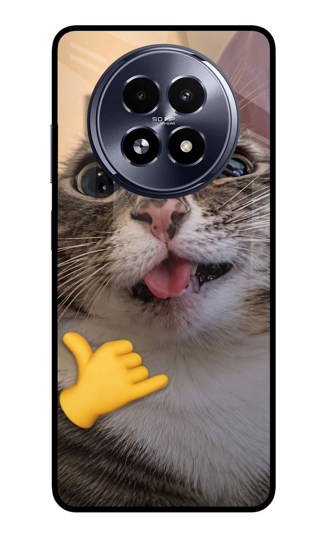Silly Cat Call Realme 13 5G Glass Case