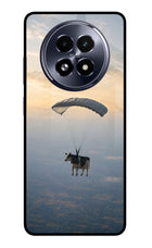 Skydiving Cow Realme 13 5G Glass Case