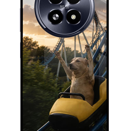Rollercoaster Dog Realme 13 5G Glass Case