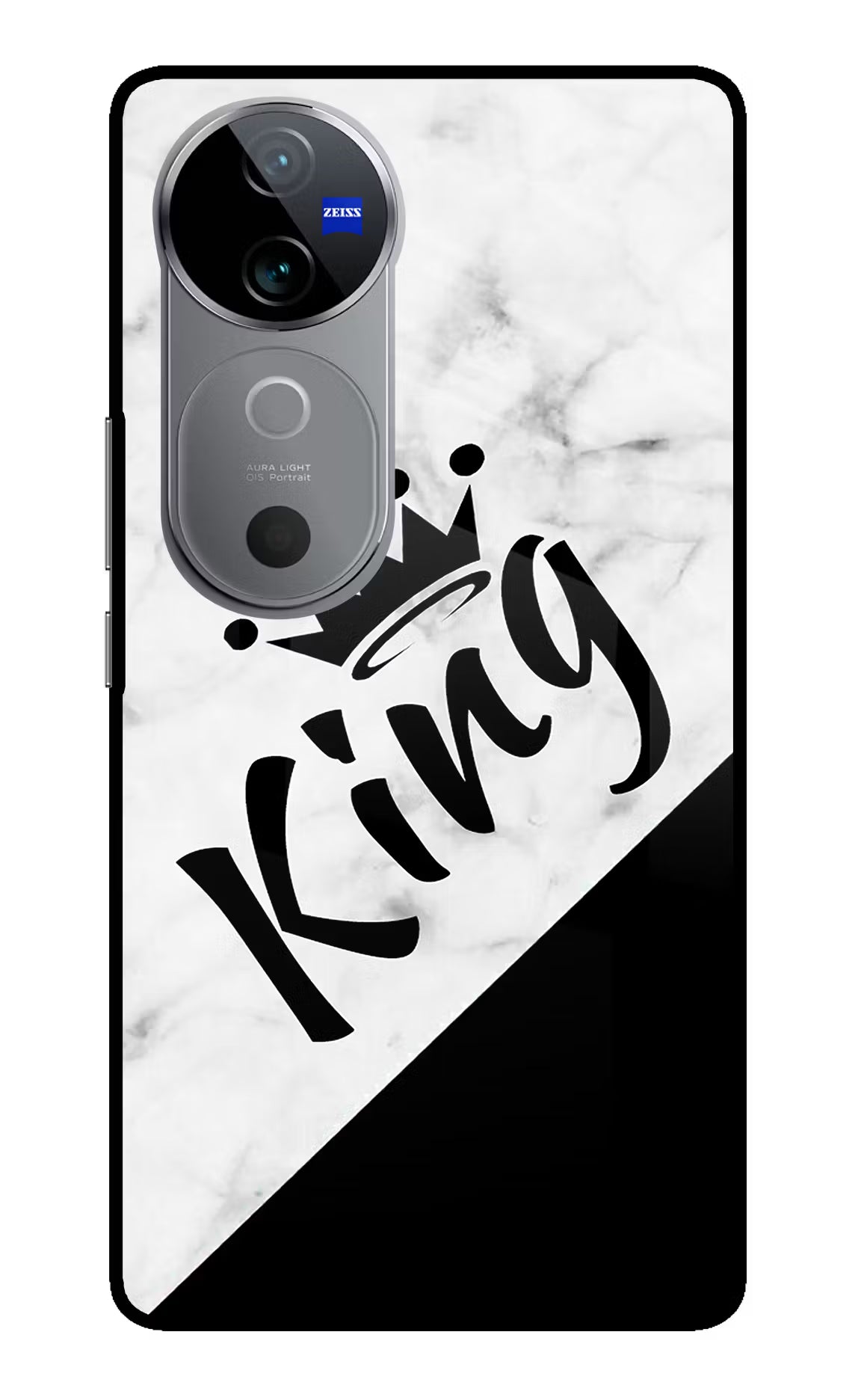 King Vivo V40 5G Glass Case Back Cover by Casekaro