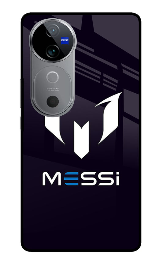 Messi Logo Vivo V40 5G Glass Case