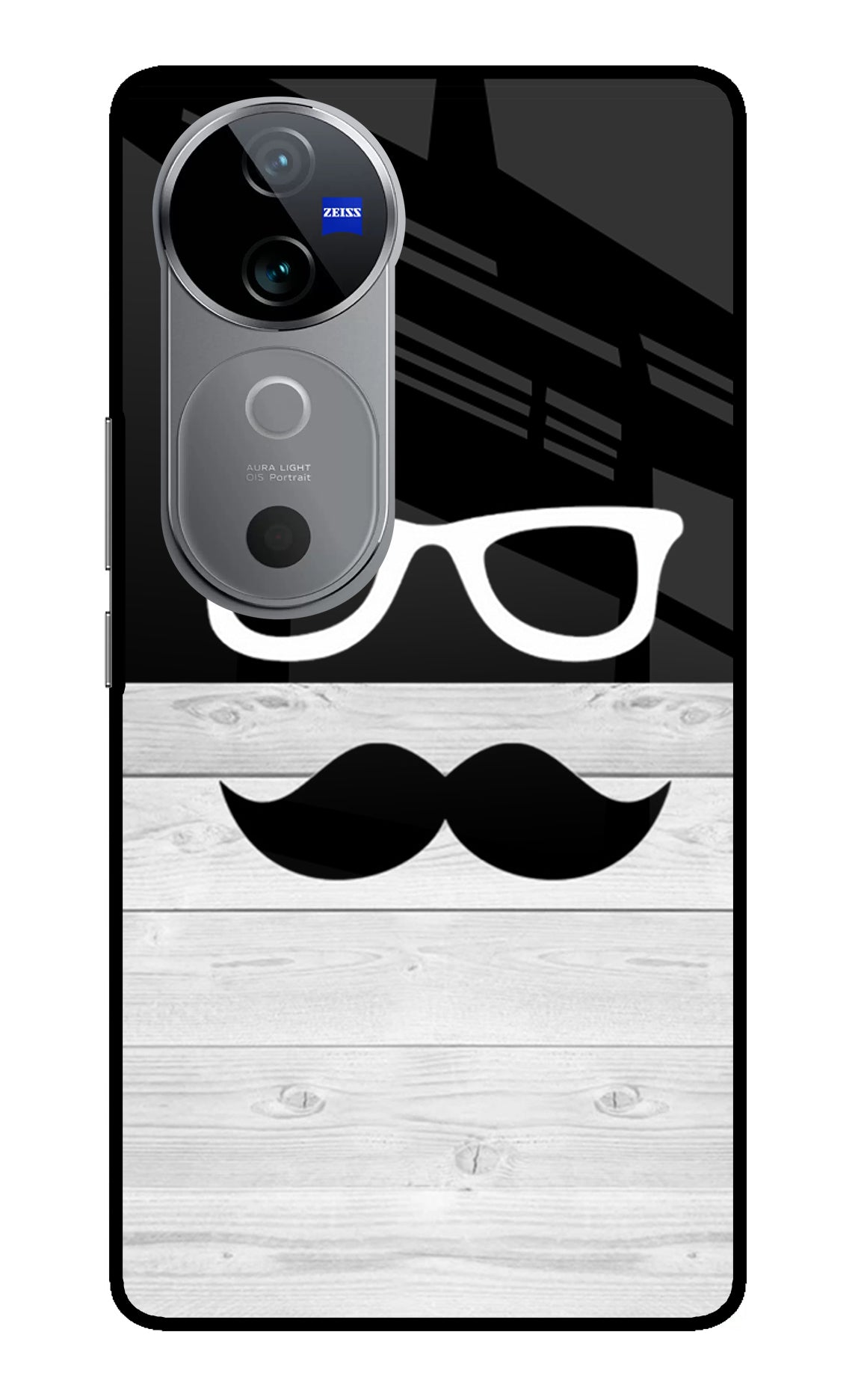 Mustache Vivo V40 5G Glass Case