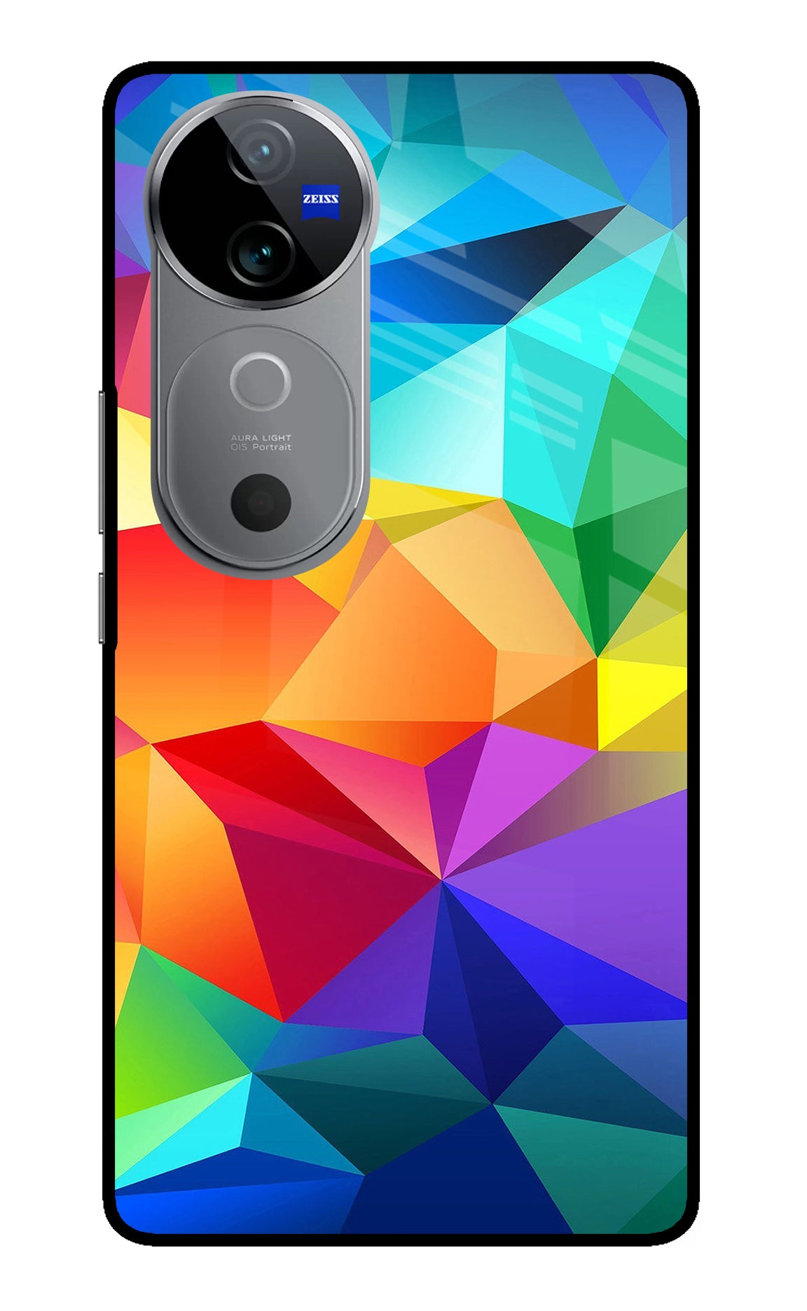 Abstract Pattern Vivo V40 5G Glass Case