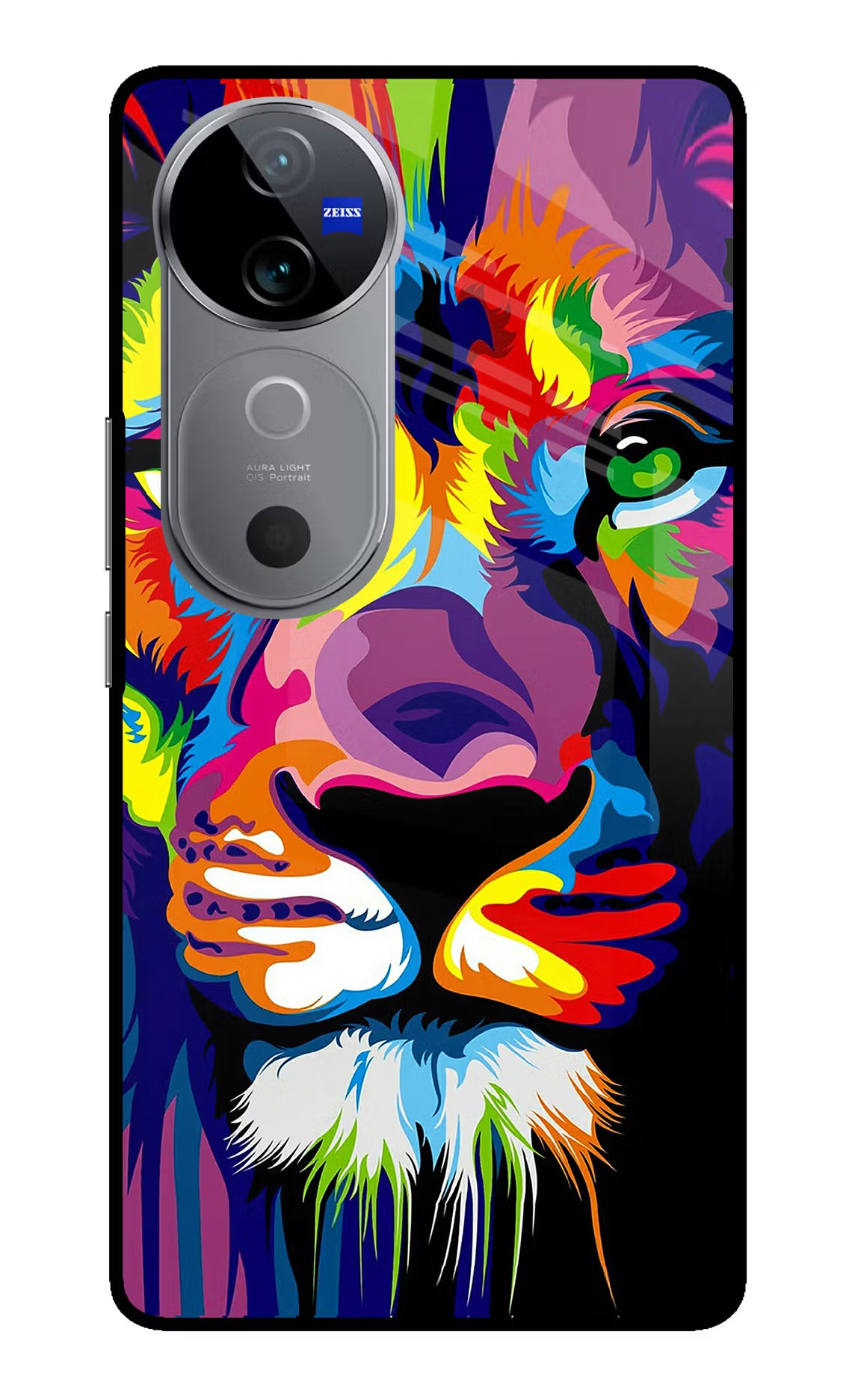 Lion Vivo V40 5G Glass Case Back Cover by Casekaro