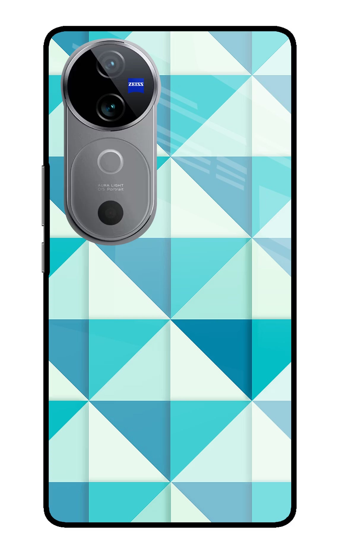 Abstract Vivo V40 5G Glass Case Back Cover by Casekaro