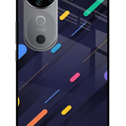 Abstract Design Vivo V40 5G Glass Case