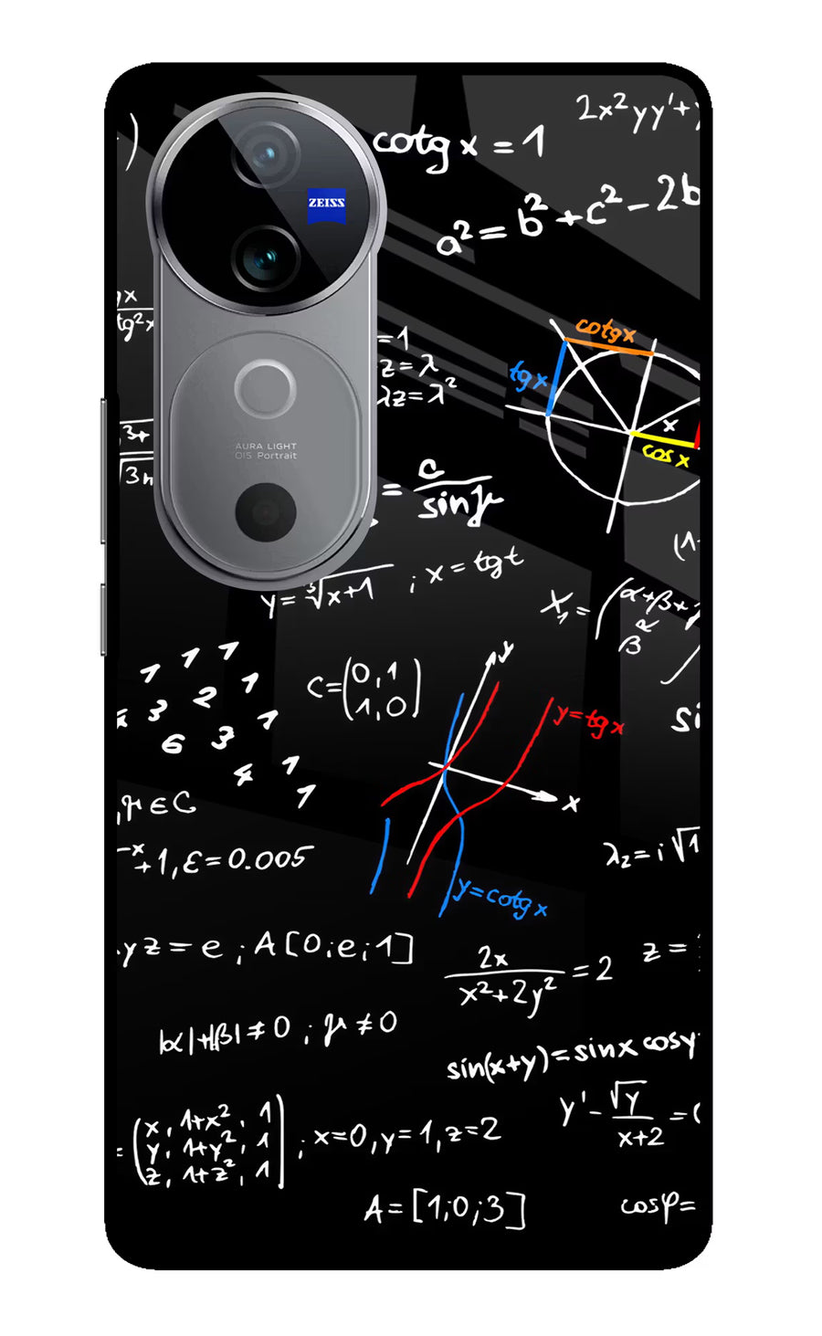 Mathematics Formula Vivo V40 5G Back Cover, Metal case