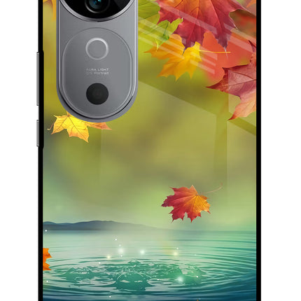 Flowers Vivo V40 5G Glass Case