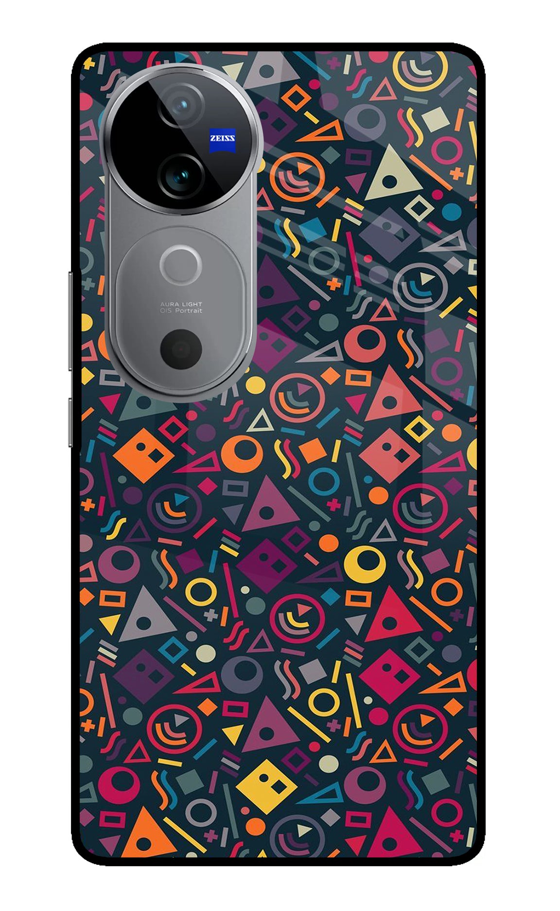 Geometric Abstract Vivo V40 5G Glass Case