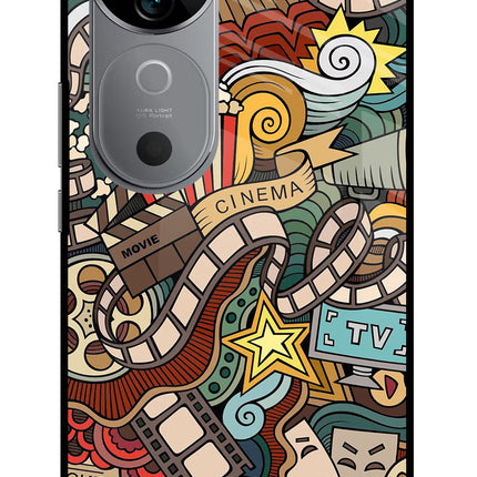 Cinema Abstract Vivo V40 5G Glass Case