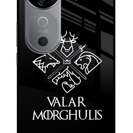 Valar Morghulis | Game Of Thrones Vivo V40 5G Glass Case Back Cover by Casekaro