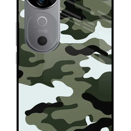 Camouflage Vivo V40 5G Glass Case