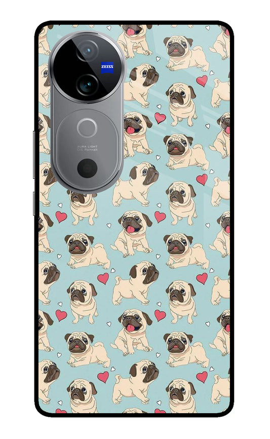 Pug Dog Vivo V40 5G Glass Case