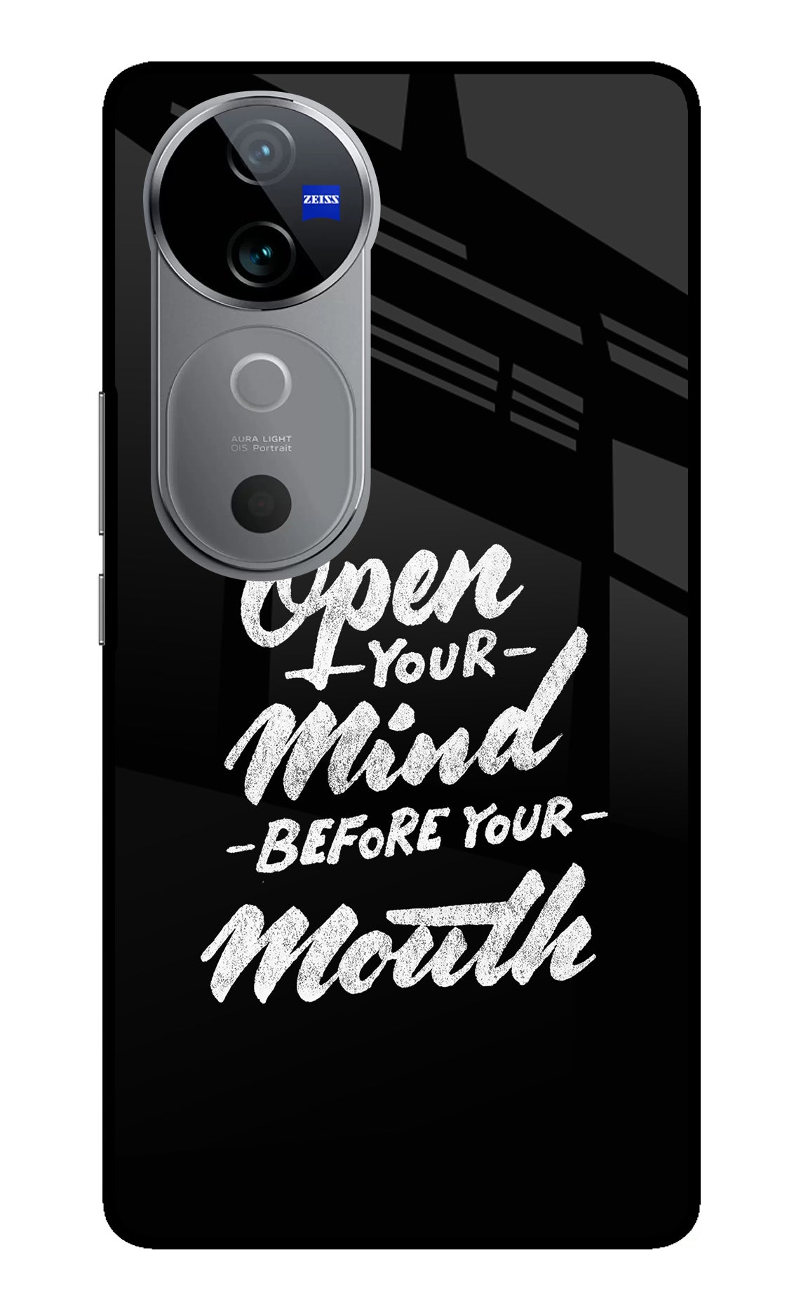 Open Your Mind Before Your Mouth Vivo V40 5G Glass Case