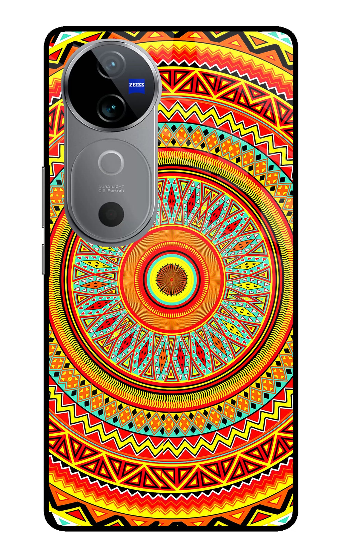 Mandala Pattern Vivo V40 5G Glass Case