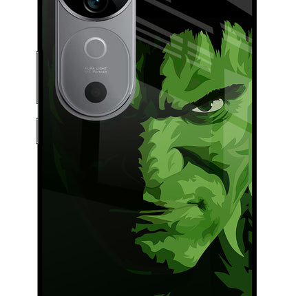 HULK Vivo V40 5G Glass Case Back Cover by Casekaro