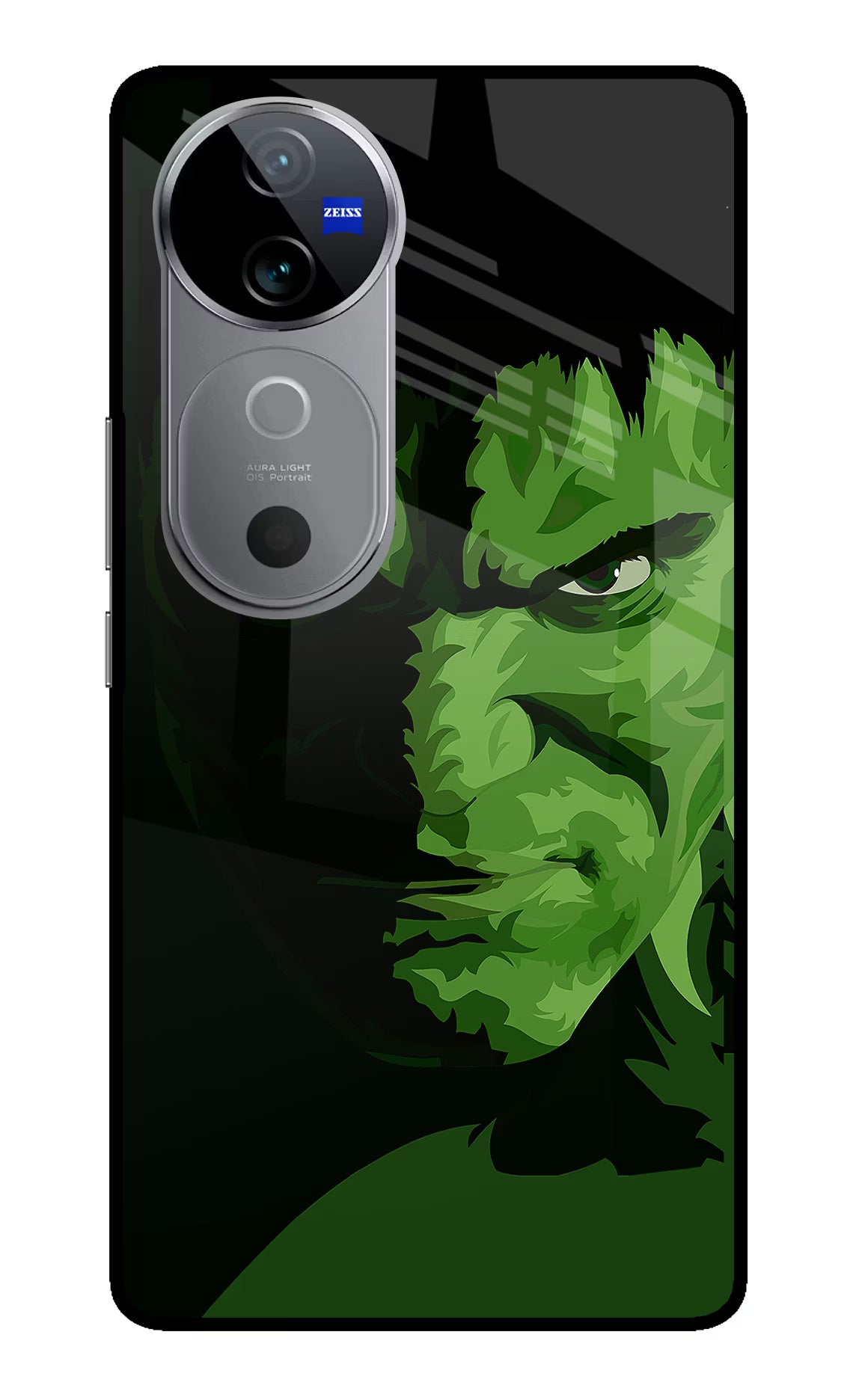 HULK Vivo V40 5G Glass Case Back Cover by Casekaro