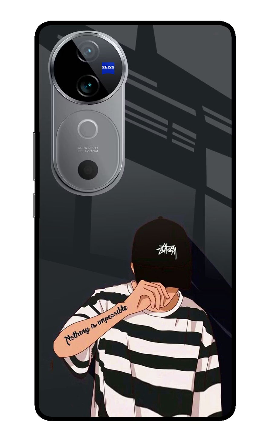 Aesthetic Boy Vivo V40 5G Back Cover, Metal case