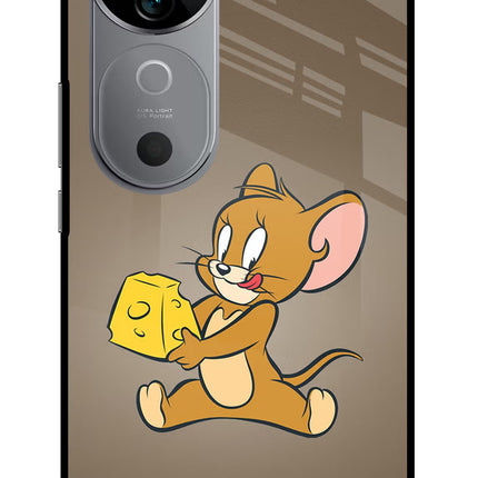 Jerry Vivo V40 5G Glass Case Back Cover by Casekaro
