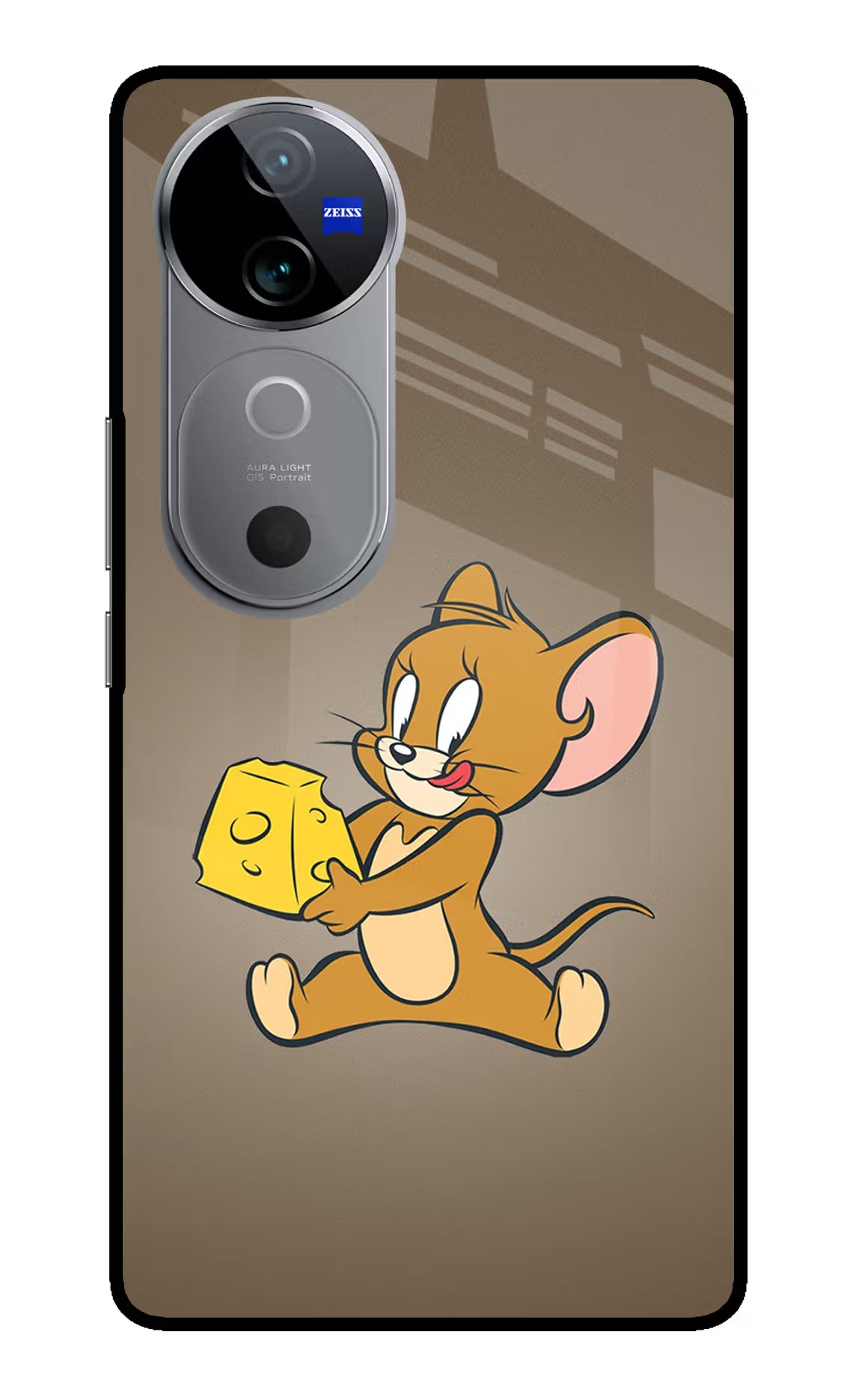 Jerry Vivo V40 5G Glass Case Back Cover by Casekaro
