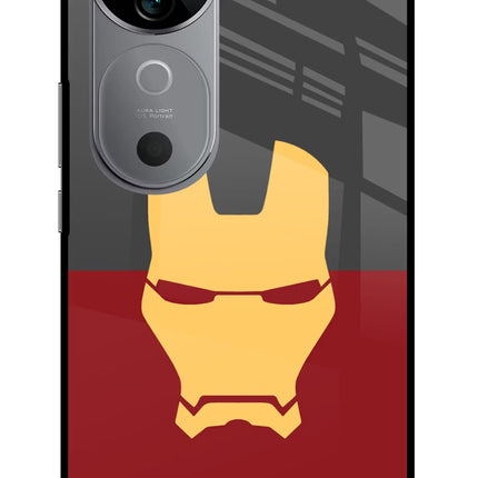 Ironman Vivo V40 5G Glass Case Back Cover by Casekaro