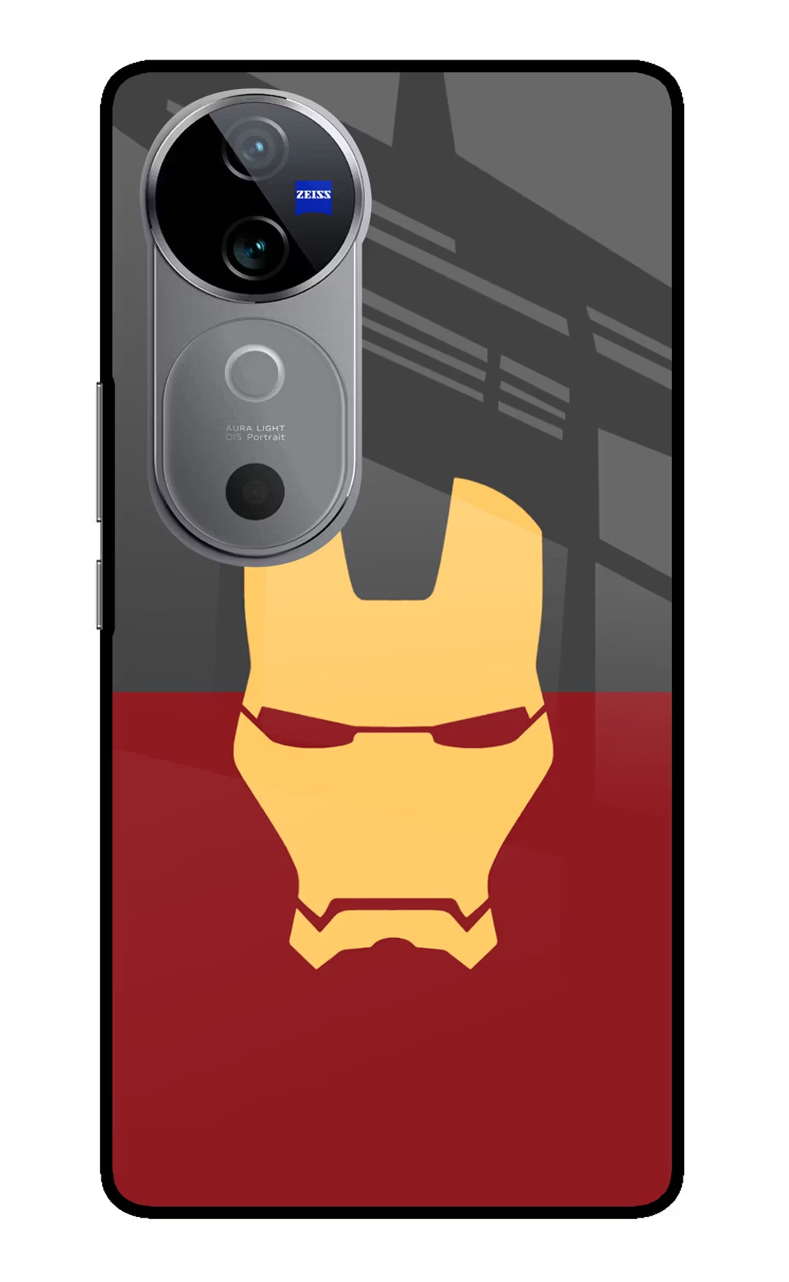 Ironman Vivo V40 5G Glass Case Back Cover by Casekaro