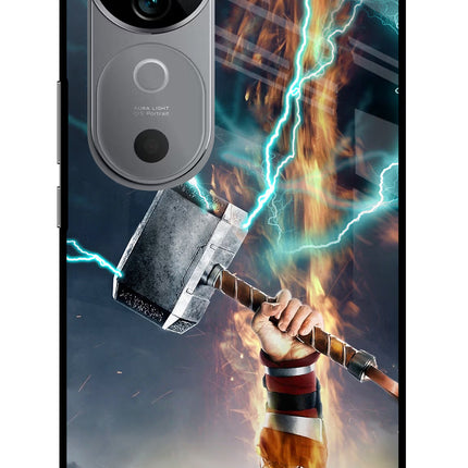 Thor Hammer Mjolnir Vivo V40 5G Glass Case