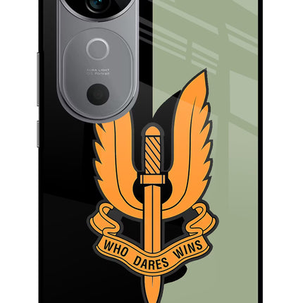 Balidan Logo Vivo V40 5G Glass Case Back Cover by Casekaro