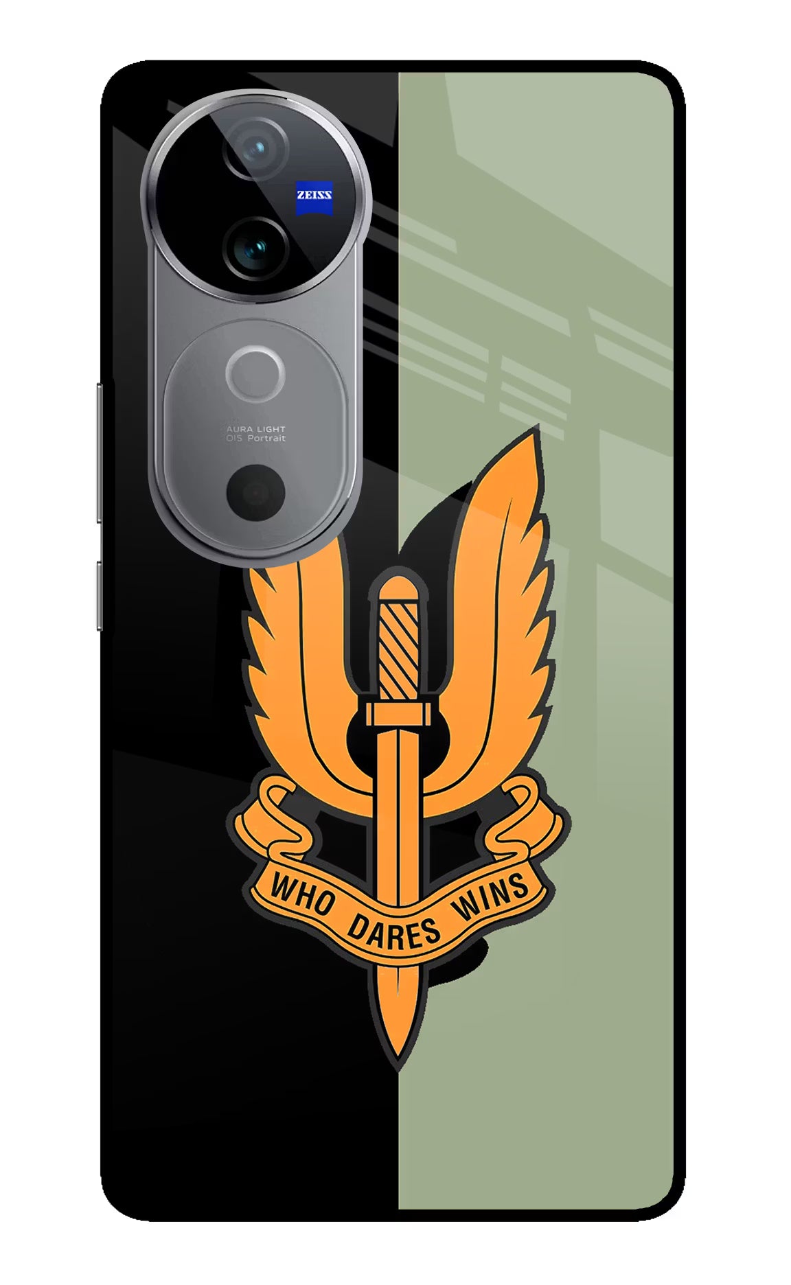 Balidan Logo Vivo V40 5G Glass Case Back Cover by Casekaro