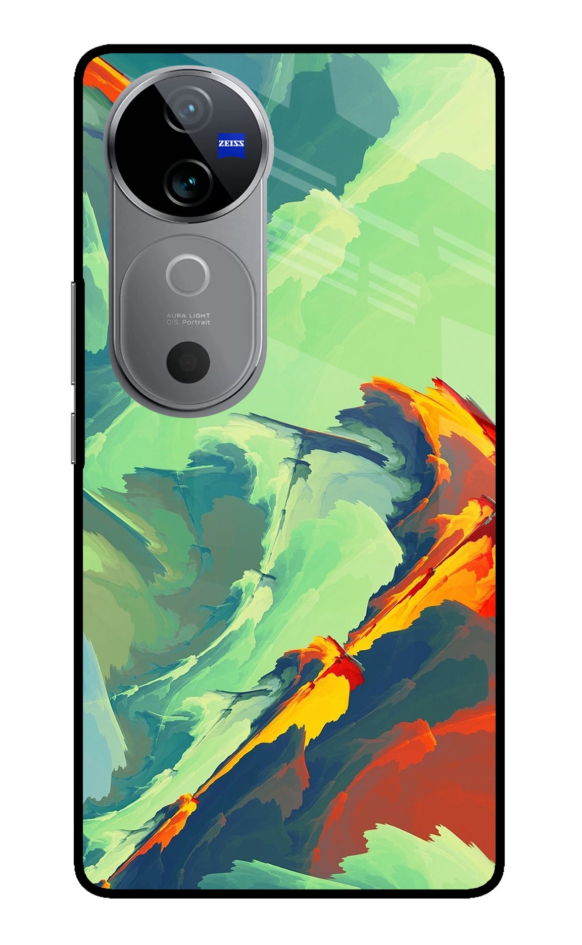 Paint Art Vivo V40 5G Glass Case