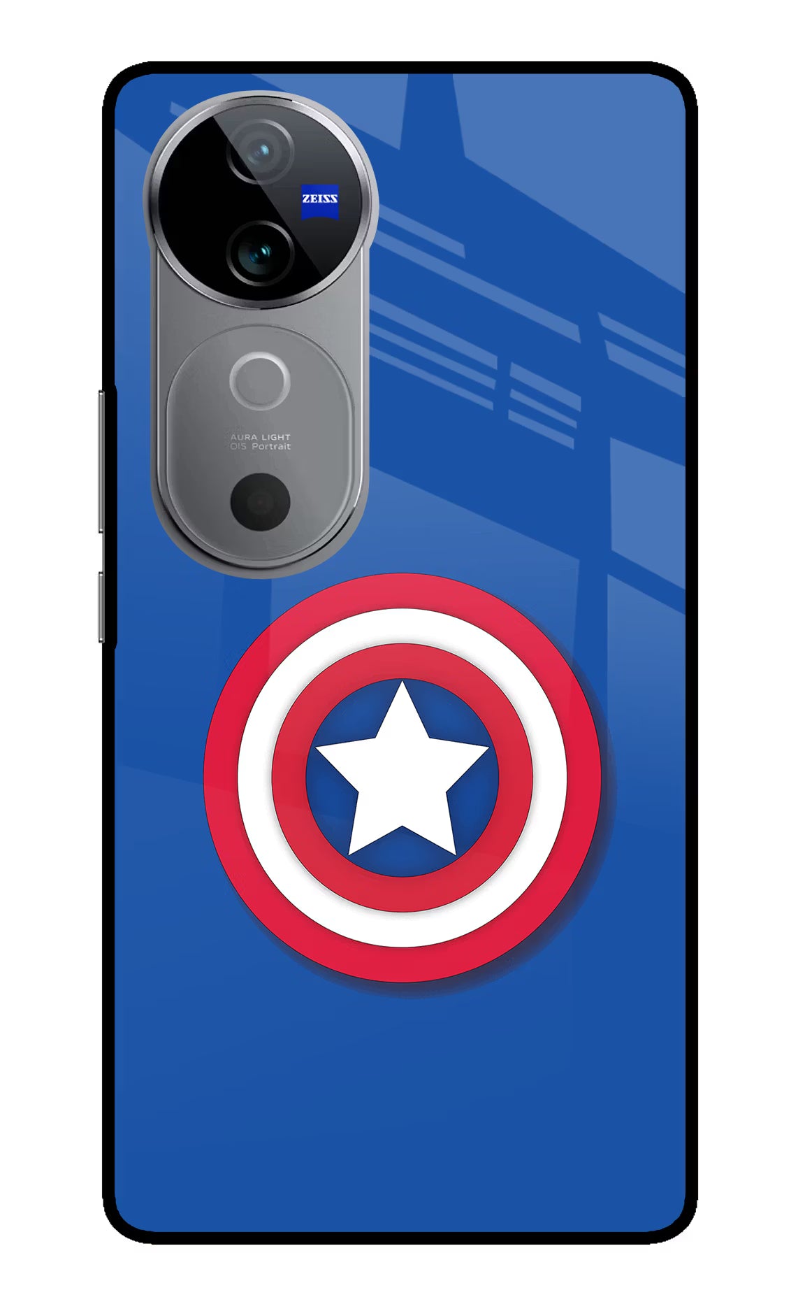 Shield Vivo V40 5G Glass Case Back Cover by Casekaro