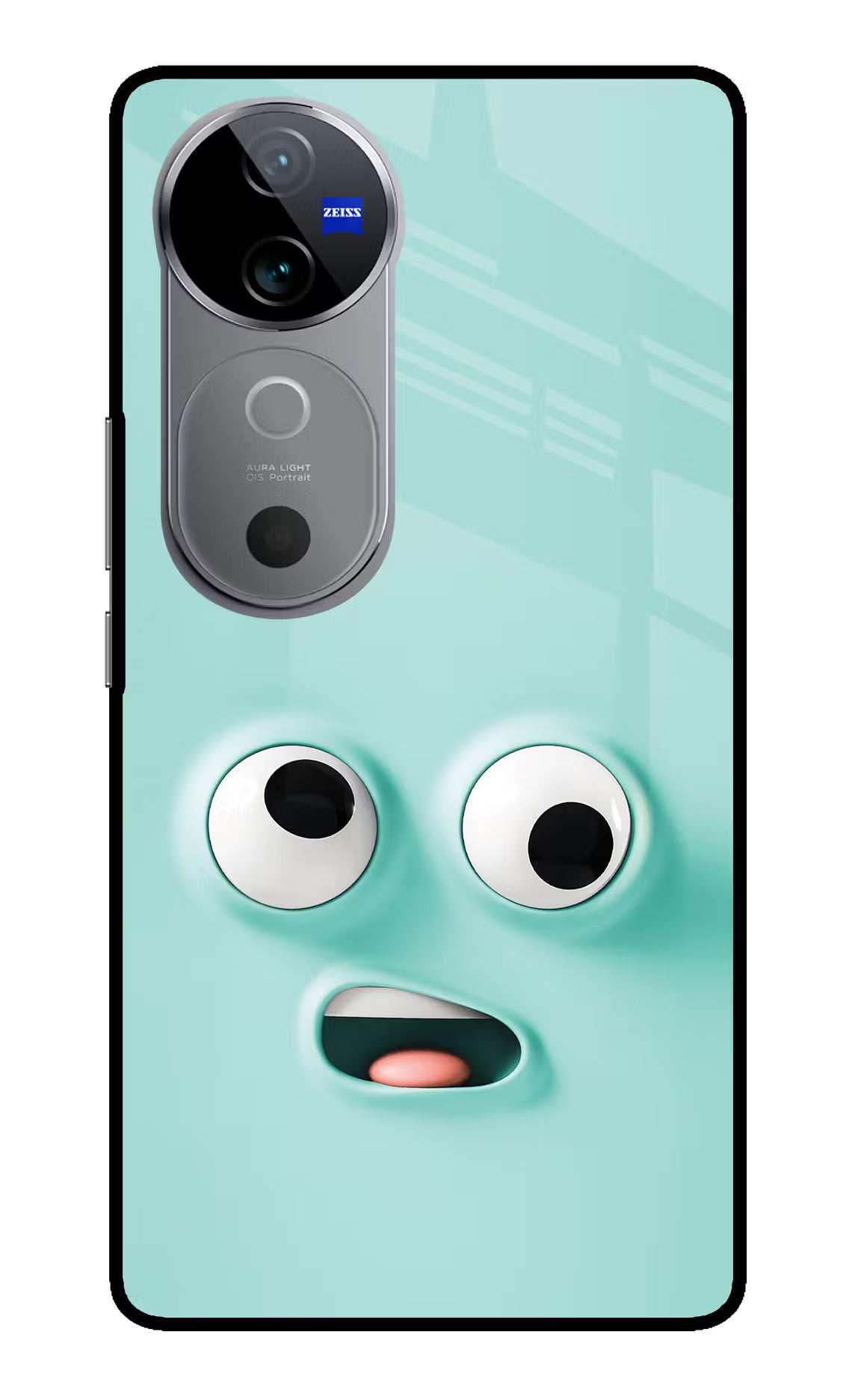 Funny Cartoon Vivo V40 5G Glass Case Back Cover by Casekaro