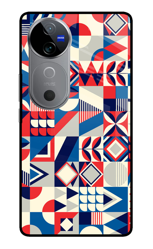 Colorful Pattern Vivo V40 5G Glass Case