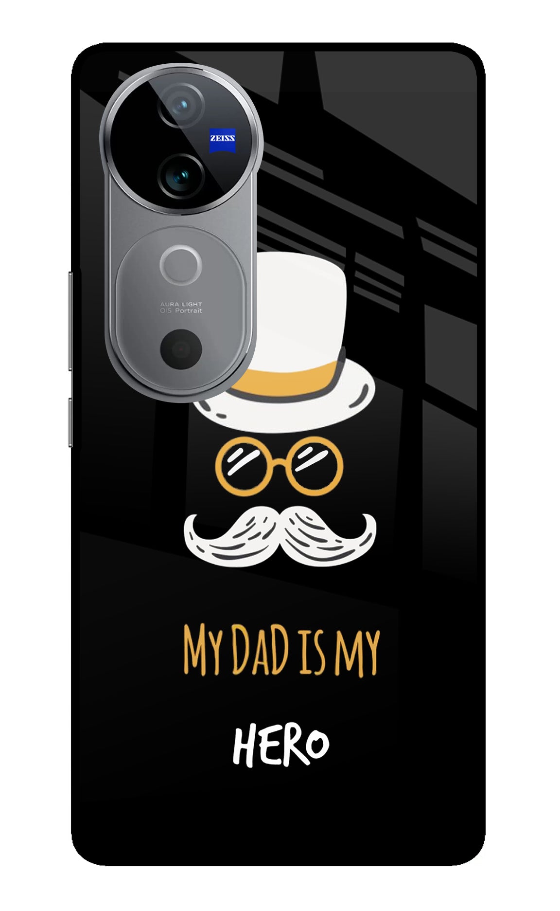 My Dad Is My Hero Vivo V40 5G Glass Case