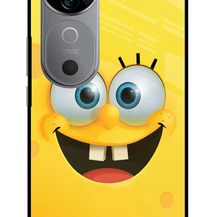 Sponge 1 Vivo V40 5G Glass Case Back Cover by Casekaro