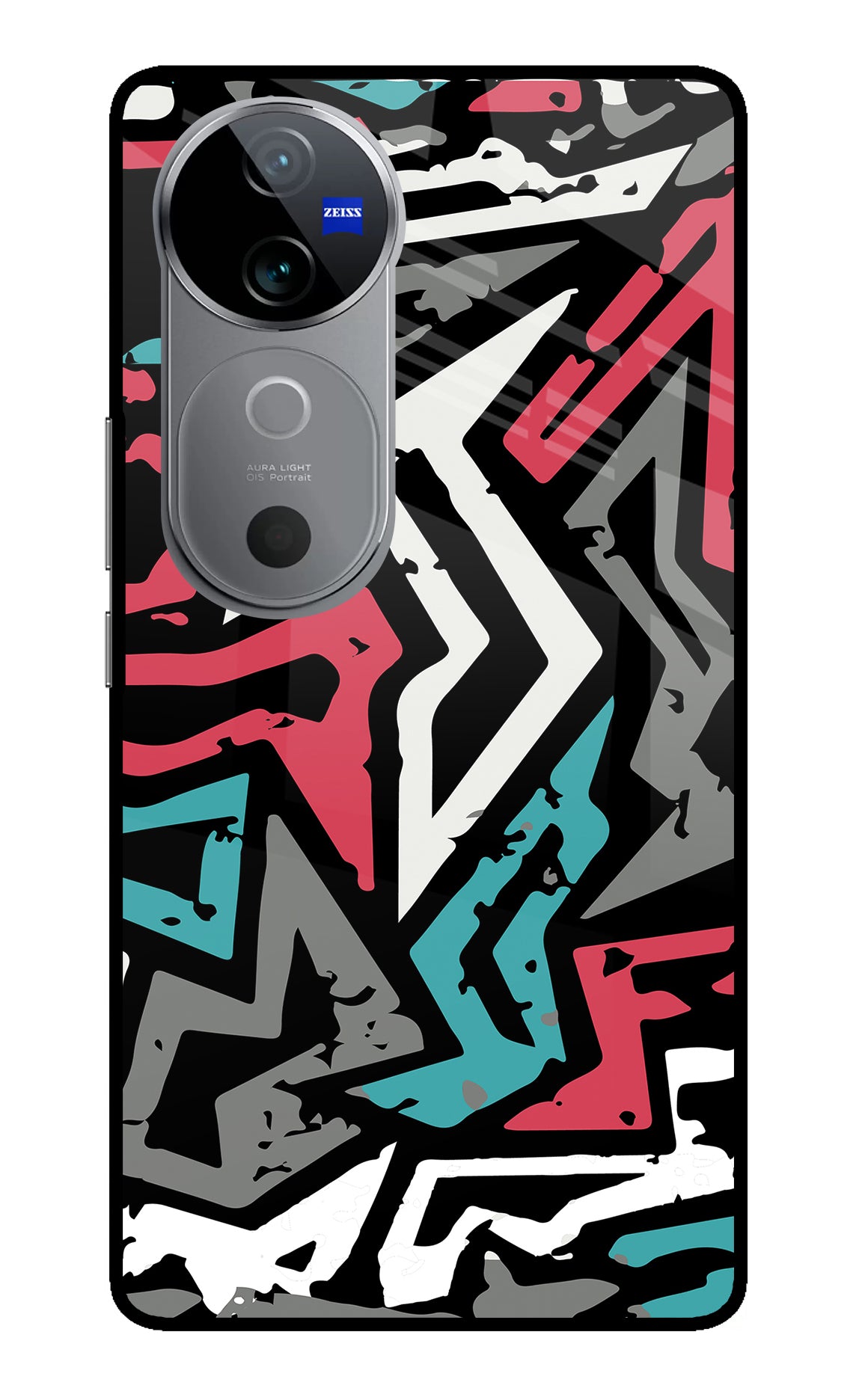 Geometric Graffiti Vivo V40 5G Glass Case