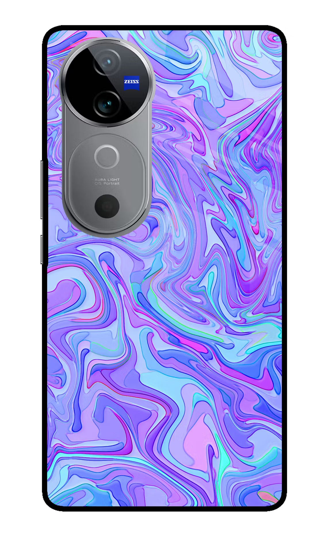 Glitter Vivo V40 5G Glass Case Back Cover by Casekaro