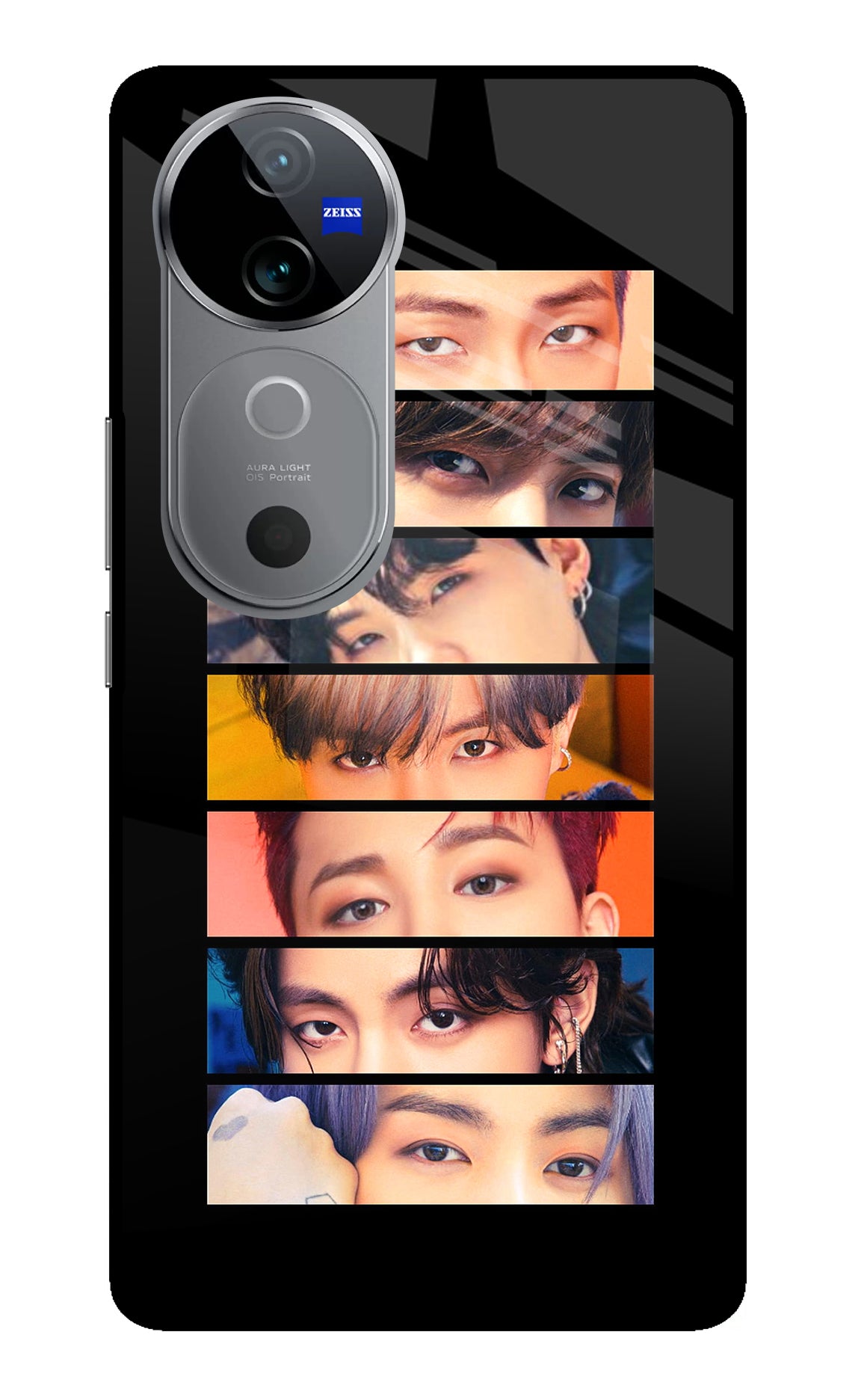 BTS Eyes Vivo V40 5G Glass Case