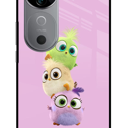 Cute Little Birds Vivo V40 5G Glass Case