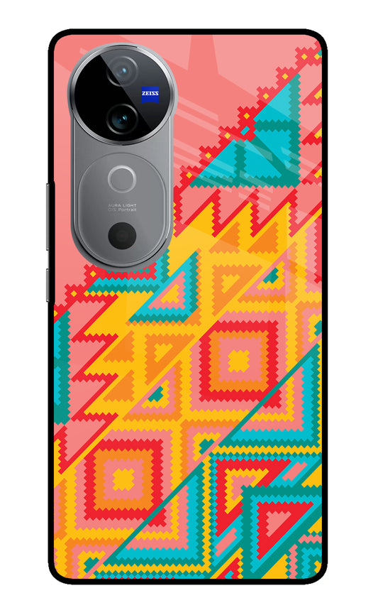 Aztec Tribal Vivo V40 5G Glass Case