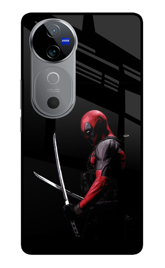 Deadpool Vivo V40 5G Glass Case