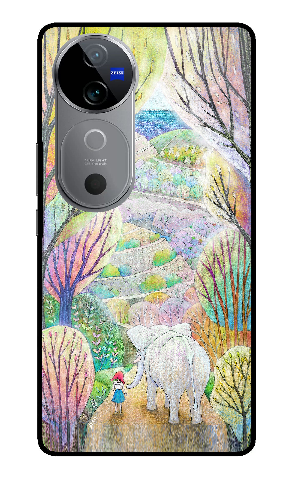 Nature Painting Vivo V40 5G Glass Case